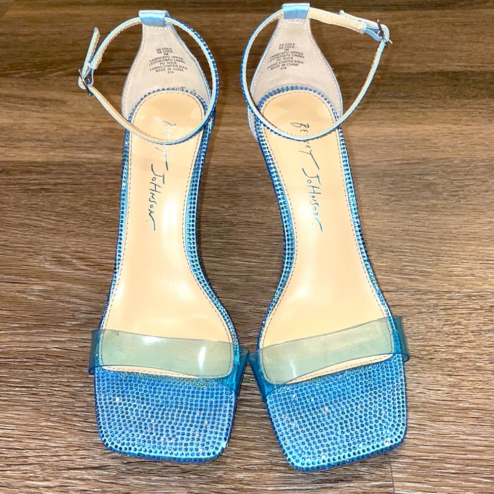 Betsey Johnson blue stiletto heels